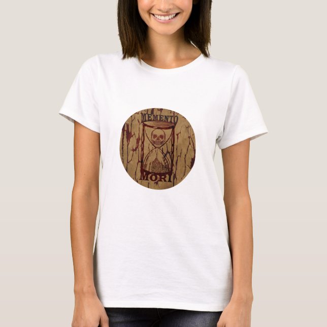 Camiseta Frase em Latim - Aproveite o Dia - Caveira Memento (Frente)