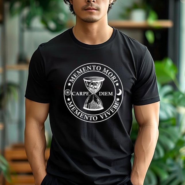Camiseta Frase Latina - Memento Mori Memento Vivere (Criador carregado)