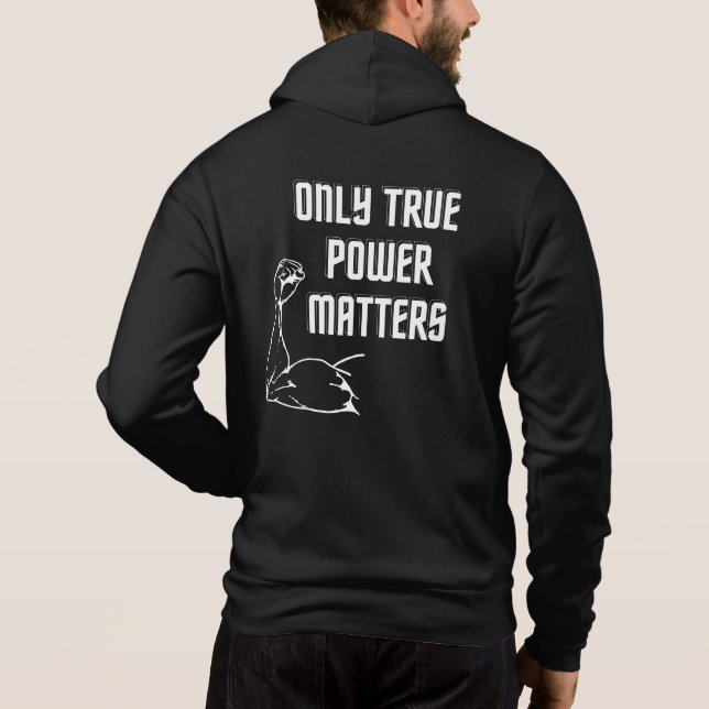 Camiseta Frase motivadora com braço muscular (Verso)