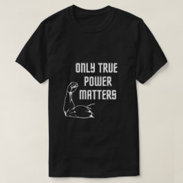 Camiseta Frase motivadora com braço muscular