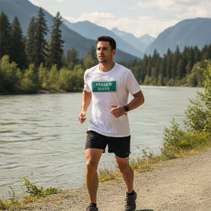 Camiseta Fraser River Highway Sinal Colúmbia Britânica Cana