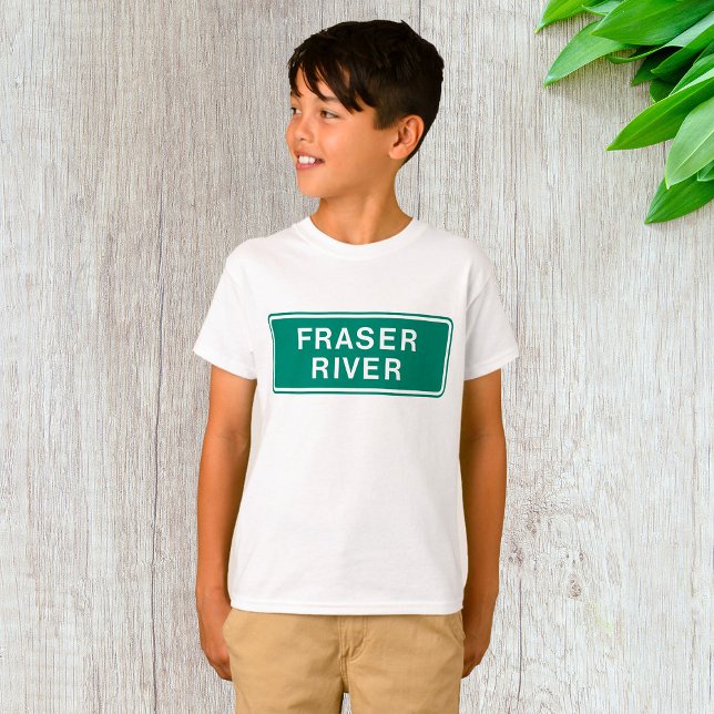 Camiseta Fraser River Highway Sinal Colúmbia Britânica Cana (Criador carregado)