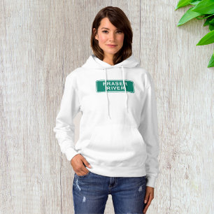 Camiseta Fraser River Road Sinal Hoodie