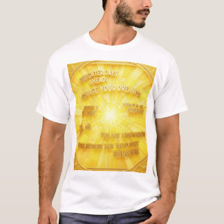 Camiseta frases de esperança e motivação