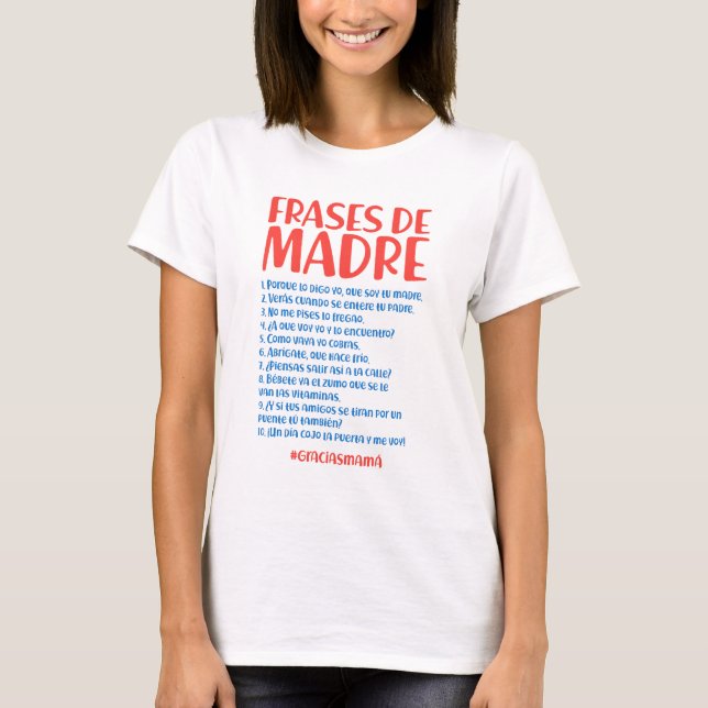 Camiseta Frases de Madre (Frente)