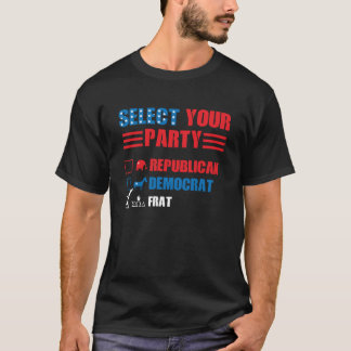 Camiseta Frat Party Engraçado Eleição Política Votando Humo