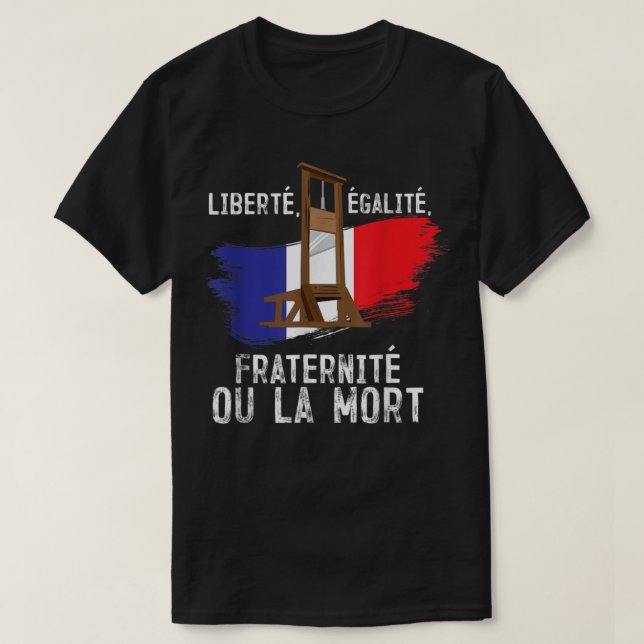 Camiseta Fraternidade da Liberdade para Igualdade da Revolu (Frente do Design)