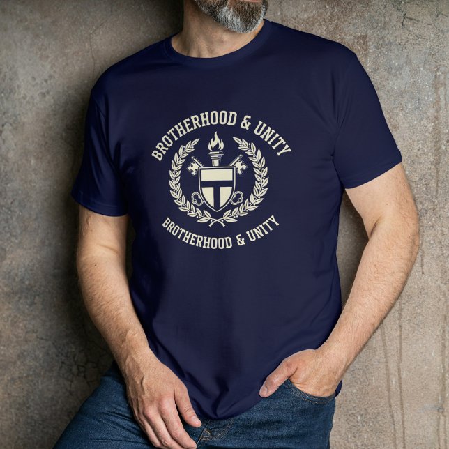 Camiseta Fraternidade Irmandade Unidade Clássica Design (Criador carregado)