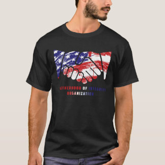 Camiseta Fraternidade patriótica do t da organização da