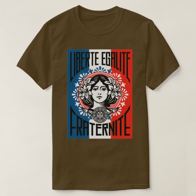 Camiseta Fraternite Egalite Shepard Liberte (Frente do Design)