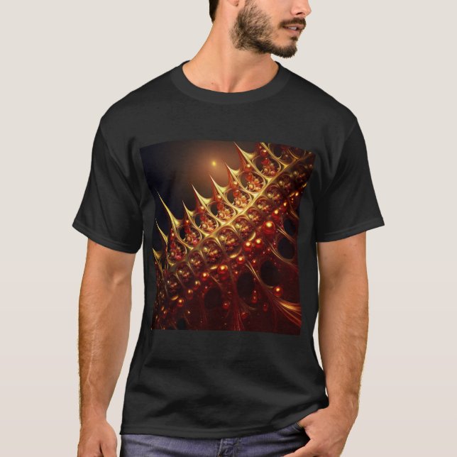 Camiseta Fratura Sharp ouro Razor (Frente)
