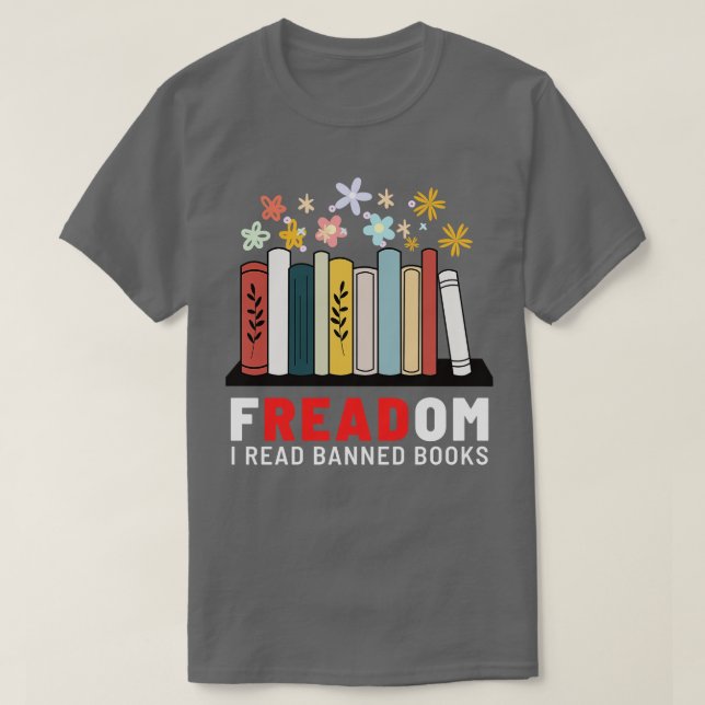 Camiseta Freadom I Lê Livros Banidos (Frente do Design)