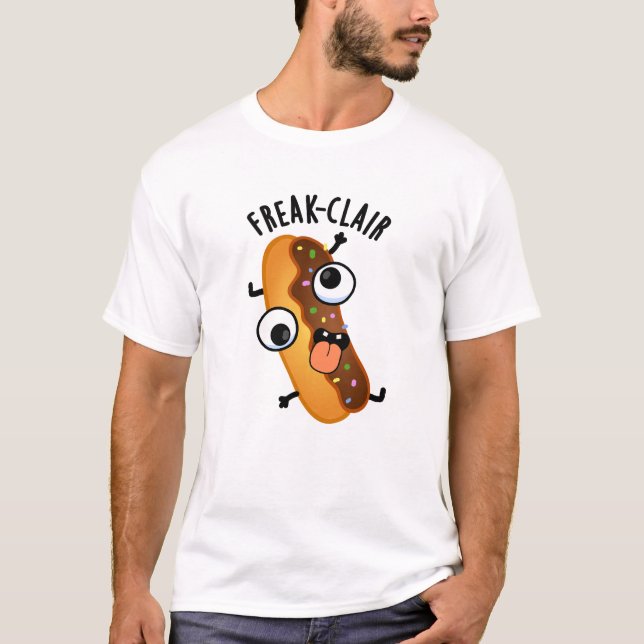 Camiseta Freak-clair Engraçado Eclair Pun (Frente)