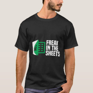 Camiseta Freak Nas Folhas Do Excel Spreadsheet Piada Do Off