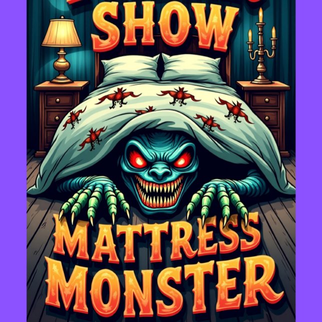 Camiseta Freak Show Collection Mattress Monster Graphic (Criador carregado)