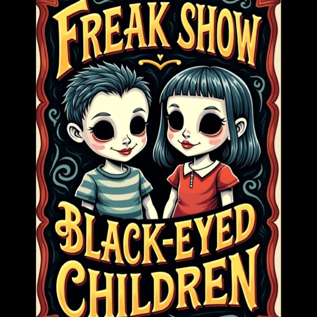 Camiseta Freak Show Collection The Black-Eyed Children  (Criador carregado)