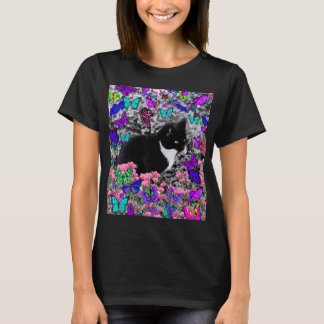 Camiseta Freckles nas borboletas II - gato do smoking