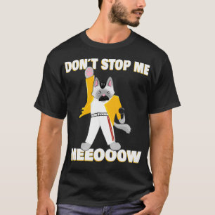 Camiseta Freddie Meowcury Freddy Mercury Como Um Gato Cláss