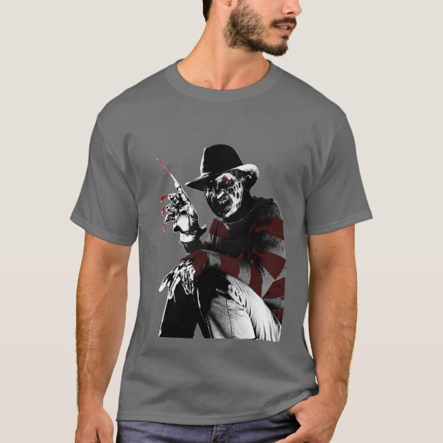 Camiseta Freddy vs Jason | Freddy Ver Vermelho (Frente)