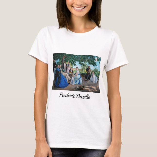 Camiseta Frederic Bazille - A Reunião Familiar (Frente)