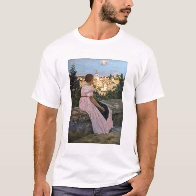Camiseta Frederic Bazille - O Vestido Rosa (Frente)