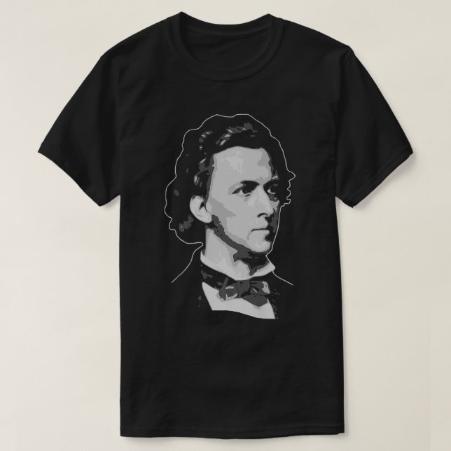 Camiseta Frederic Chopin Retro Propaganda Classical Music C (Frente do Design)