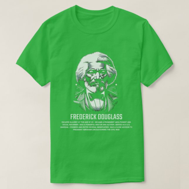 Camiseta Frederick Douglass 1 (Frente do Design)