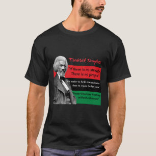 Camiseta Frederick Douglass cita Bandeira Pan-africana Pret