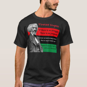 Camiseta Frederick Douglass cita Bandeira Pan-africana Pret