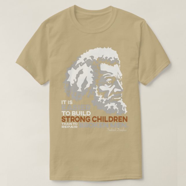 Camiseta Frederick Douglass Pride Cite Presente Para A Obra (Frente do Design)