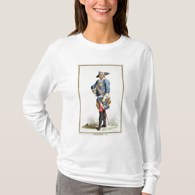 Camiseta Frederick II "os grande" (1712-86) reis de Prússia (Frente)