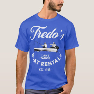 Camiseta Fredos Lake Tahoe Boat Rentals no final de 1959