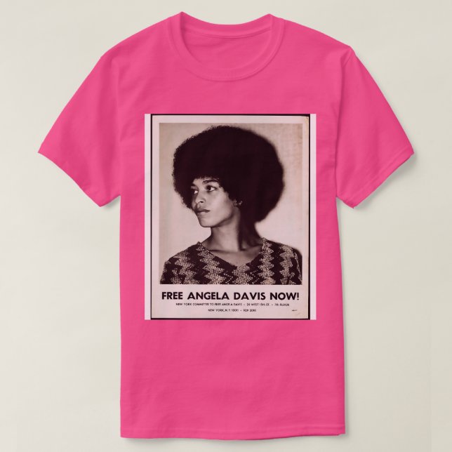 Camiseta Free Angela Davis (Frente do Design)