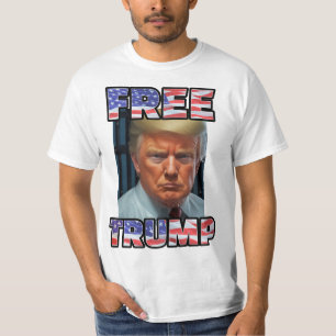 Camiseta FREE DONALD TRUMP 2024 Maga Republicana Mugshot