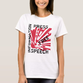 Camiseta Free Espremes informação - Free Speech -