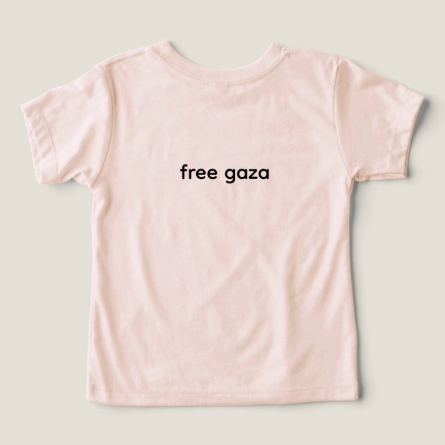 Camiseta "'free gaza and help plastine'' (Verso do Design )