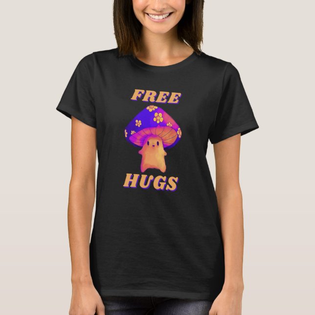 Camiseta Free Hug Mushroom Rave (Frente)
