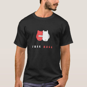 Camiseta Free Hugs Good Vibe Funny Love Kidness & Humanist