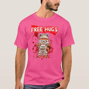 Camiseta Free Hugs Halloween Sarcasm Assustador Figurume H