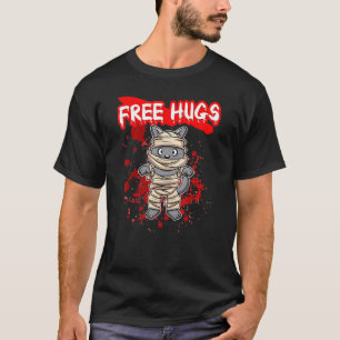 Camiseta Free Hugs Halloween Sarcasm Assustador Figurume H