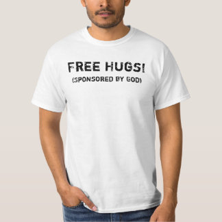 Camiseta Free Hugs! (Sponsored by God)