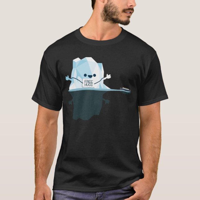 Camiseta Free Hugs Titanic Iceberg Funny RMS Titanic (Frente)