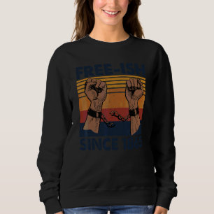 Camiseta Free Ish desde 1865 junho 19 História Negra Juntee