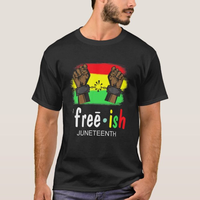 Camiseta Free-Ish Junth Black History Desde 1865 (Frente)