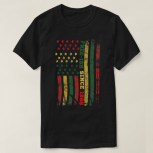 Camiseta Free-ish Since 1865 Juneteenth Flag