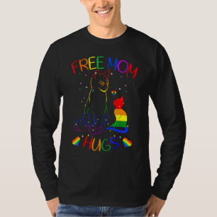 Camiseta Free Mãe Hugs Lgbt Cat Orgulho gay Rainbow 1