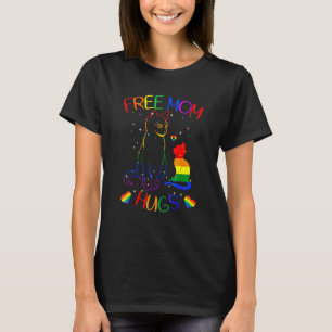 Camiseta Free Mãe Hugs Lgbt Cat Orgulho gay Rainbow 1