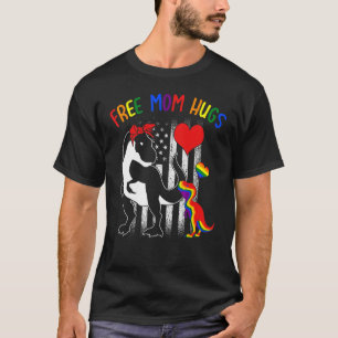 Camiseta Free Mãe Hugs Lgbt Rex Rainbow Transgender Pride M