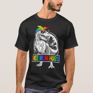 Camiseta Free Mãe Hugs Mamasaurus Dinossaur Rex Ally Rainbo
