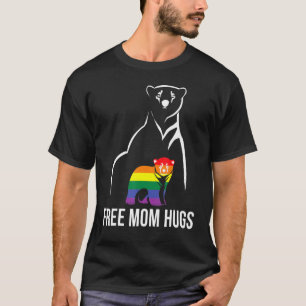 Camiseta Free Mãe Hugs Orgulho gay Lgbt Rainbow